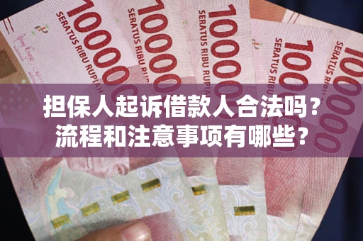 武汉担保人起诉借款人合法吗？流程和注意事项有哪些？