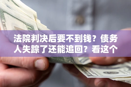 武汉法院判决后要不到钱？债务人失踪了还能追回？看这个方法！