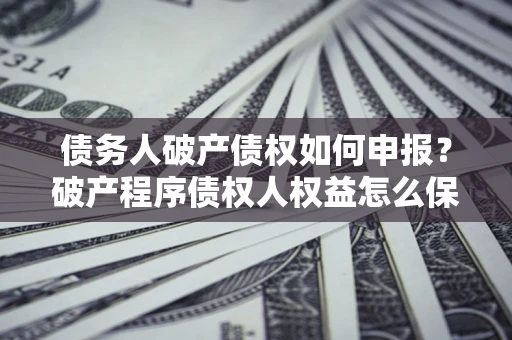 武汉债务人破产债权如何申报？破产程序债权人权益怎么保障？