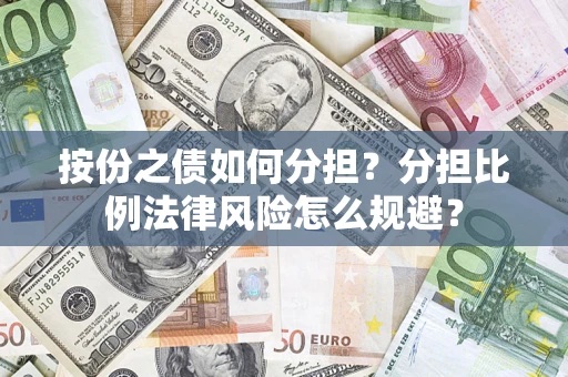 武汉按份之债如何分担？分担比例法律风险怎么规避？