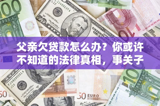 武汉父亲欠贷款怎么办？你或许不知道的法律真相，事关子女未来