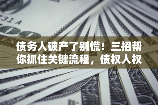 武汉债务人破产了别慌！三招帮你抓住关键流程，债权人权益不再缩水