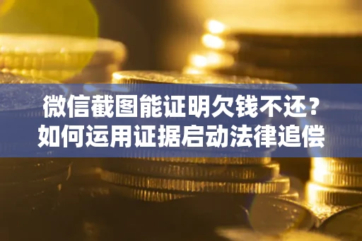 武汉微信截图能证明欠钱不还？如何运用证据启动法律追偿程序？