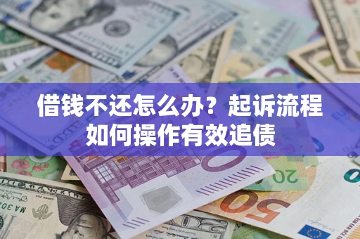 武汉借钱不还怎么办？起诉流程如何操作有效追债