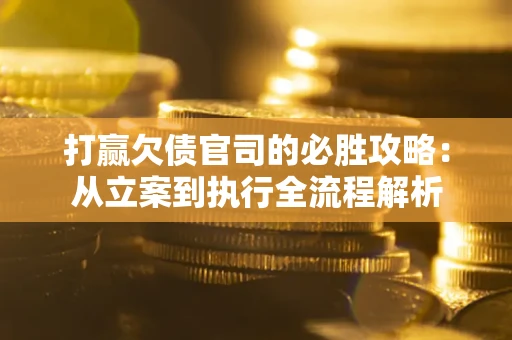 武汉打赢欠债官司的必胜攻略：从立案到执行全流程解析